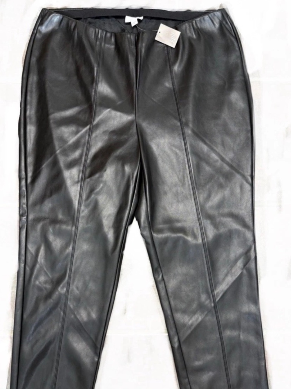 JJill Faux Black Leather Pants NWT 2X Retail $119